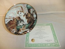 Franklin Mint Heirloom by Lesley Hammond USA collector plates KITTENS - 3A2A #