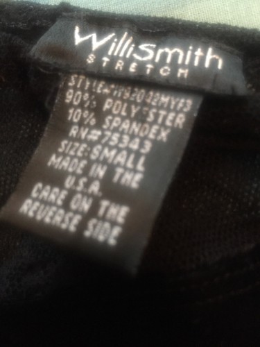 Willi Smith single see thru sleeve black top, size small - Picture 3 of 3