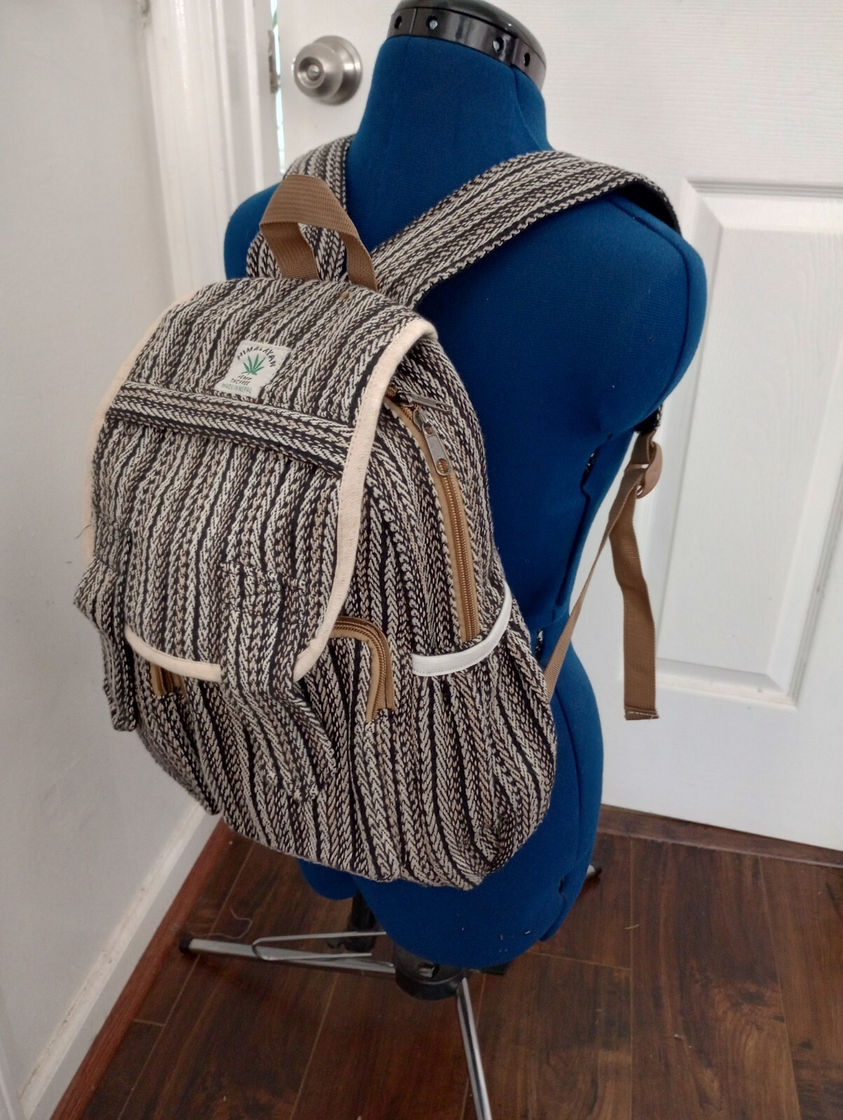 Hemp Backpack THC-Free Unisex Himalayan Travel Bag Nepal-image