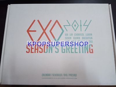 Exo Exo-K Exo M Calendar DVD 2014 Seasons Greetings Official