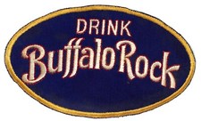 Drink Buffalo Rock Embroidered Soda Patch c1930's-40's VGC Very Scarce