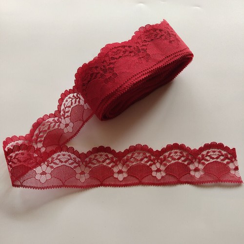 5 Yard Vintage Crochet Cotton Multicolor Lace Trim with Scalloped Edge 1.5" inch - Picture 21 of 37