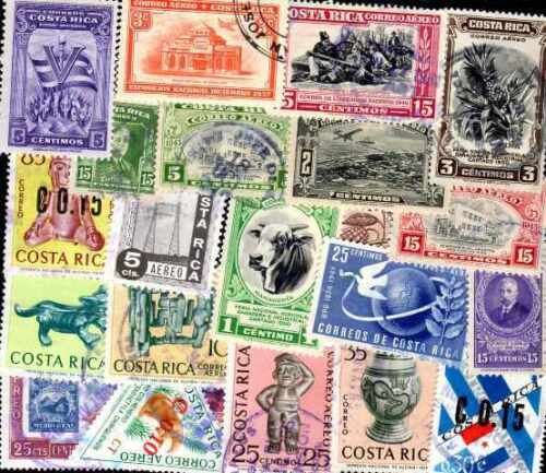 Costa Rica 200 Stamps Different Obliterated - Picture 1 of 1