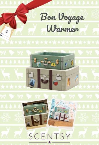 Scentsy Bon Voyage Wärmer 2-teilig Gepäck Kofferraum 1940 Stil-nicht mehr produziert/RAR-NEU IM KARTON - Bild 4 von 5