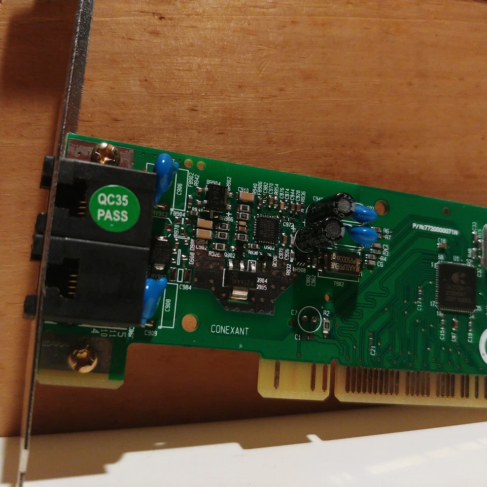 Conexant RD01-D850 PCI Dual Modem Card Fax Phone Line 56K - Image 2 of 4