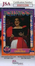 Kitty Carlisle JSA Coa Signed 1991 Starline Hollywood Card Autograph