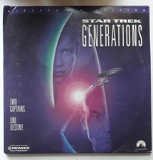 Used star trek generations 1995 laserdisc Sci-fi Kirk Picard
