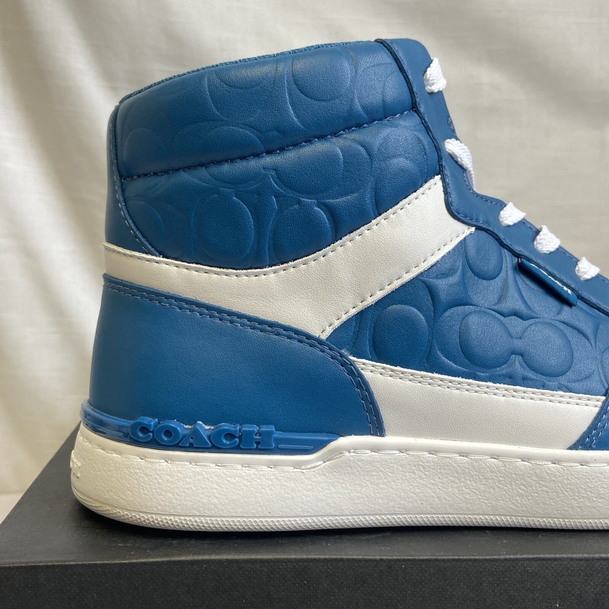 COACH Clip Court High Top Sneaker In Signature Embossed