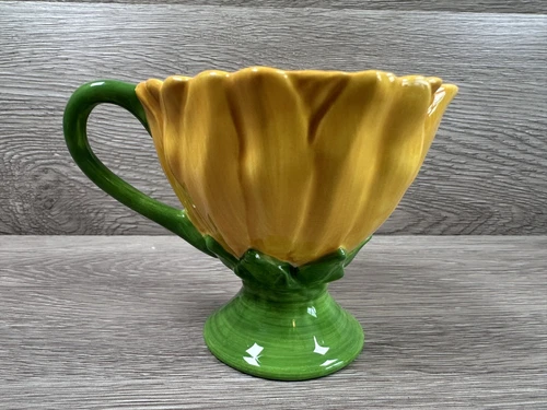 Vintage Sunflower Cup/Teacup With Plate- A Teleflora Gift