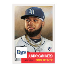 2024 Topps Living Set 764 Junior Caminero Tampa Bay Rays Rc Pr 2321 2024 Topps Living Set 764 Junior Caminero Tampa Bay Rays Rc Pr 2321