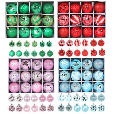 12pcs Christmas Tree Balls Baubles Xmas Tree Hanging Ornament Home Party Decor