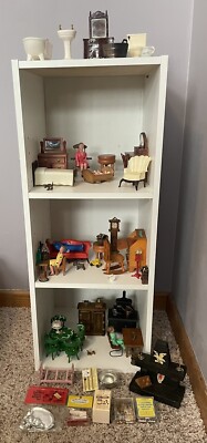 Shackman, Renwal Misc Dollhouse Furniture 100+ Piece Vintage