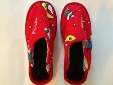 New HANDMADE FLIPFLOP for 3 years to 6 years old color red with Multi-Color