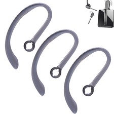 3 pcs. Large Plantronics Gray Earhooks/Earclip for SAVI CS540 W740 W745 W440