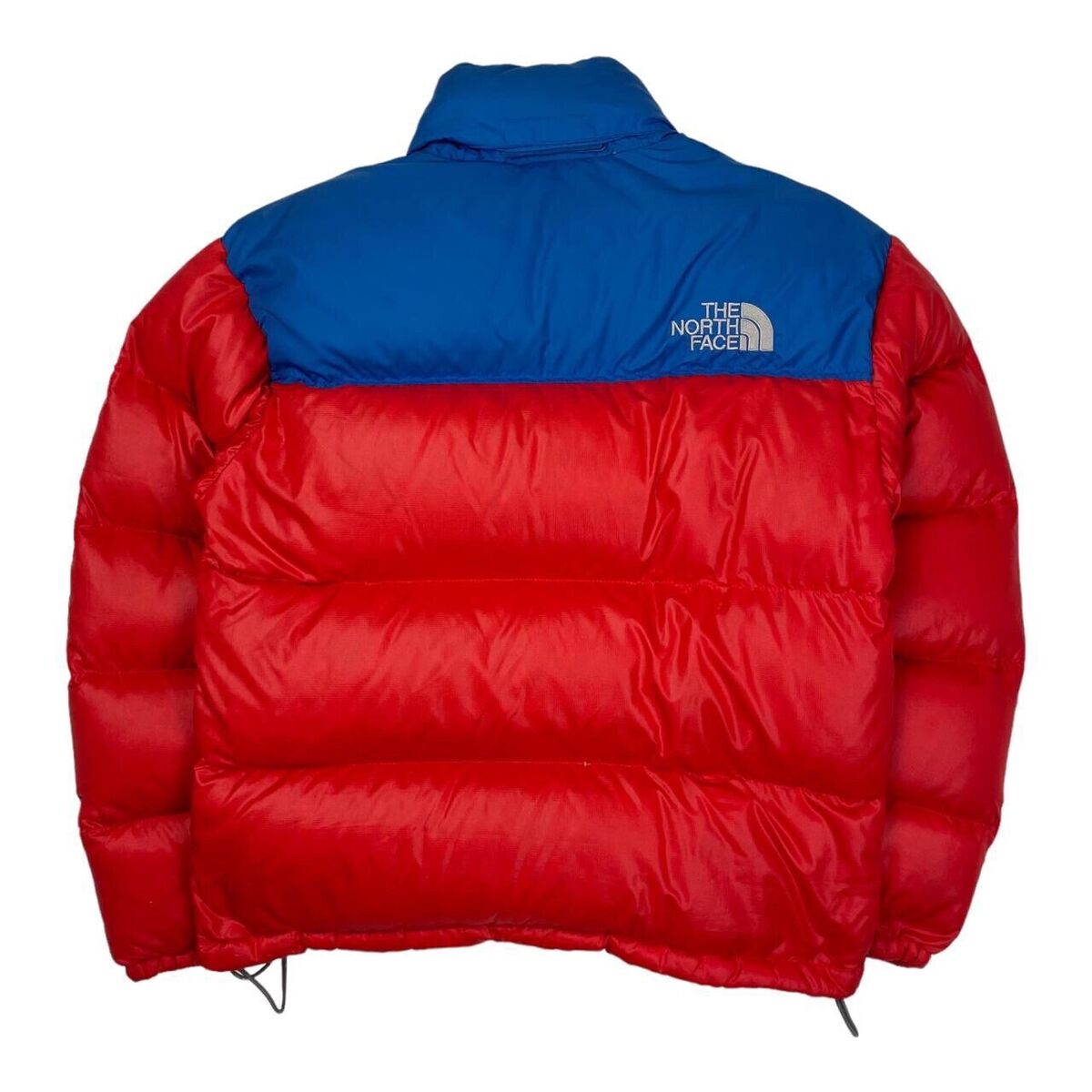 North Face Puffer Jacket Nuptse Mens Red Blue Goose Down 700 North Face Puffer Jacket Nuptse Mens Red Blue Goose Down 700
