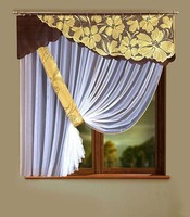 Net Curtain Pelmet Brown White Marquisette Size 157''400 Cm X 67''170 Cm For You Net Curtain Pelmet Brown White Marquisette Size 157''400 Cm X 67''170 Cm For You