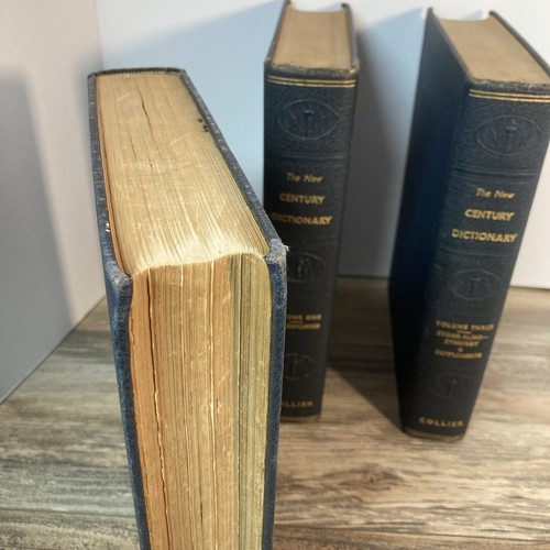 Vintage Dictionary Set, Collier New Century English Language 3-Volumes 1934 - Imagen 16 de 21