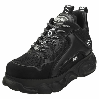 buffalo london black chai trainers