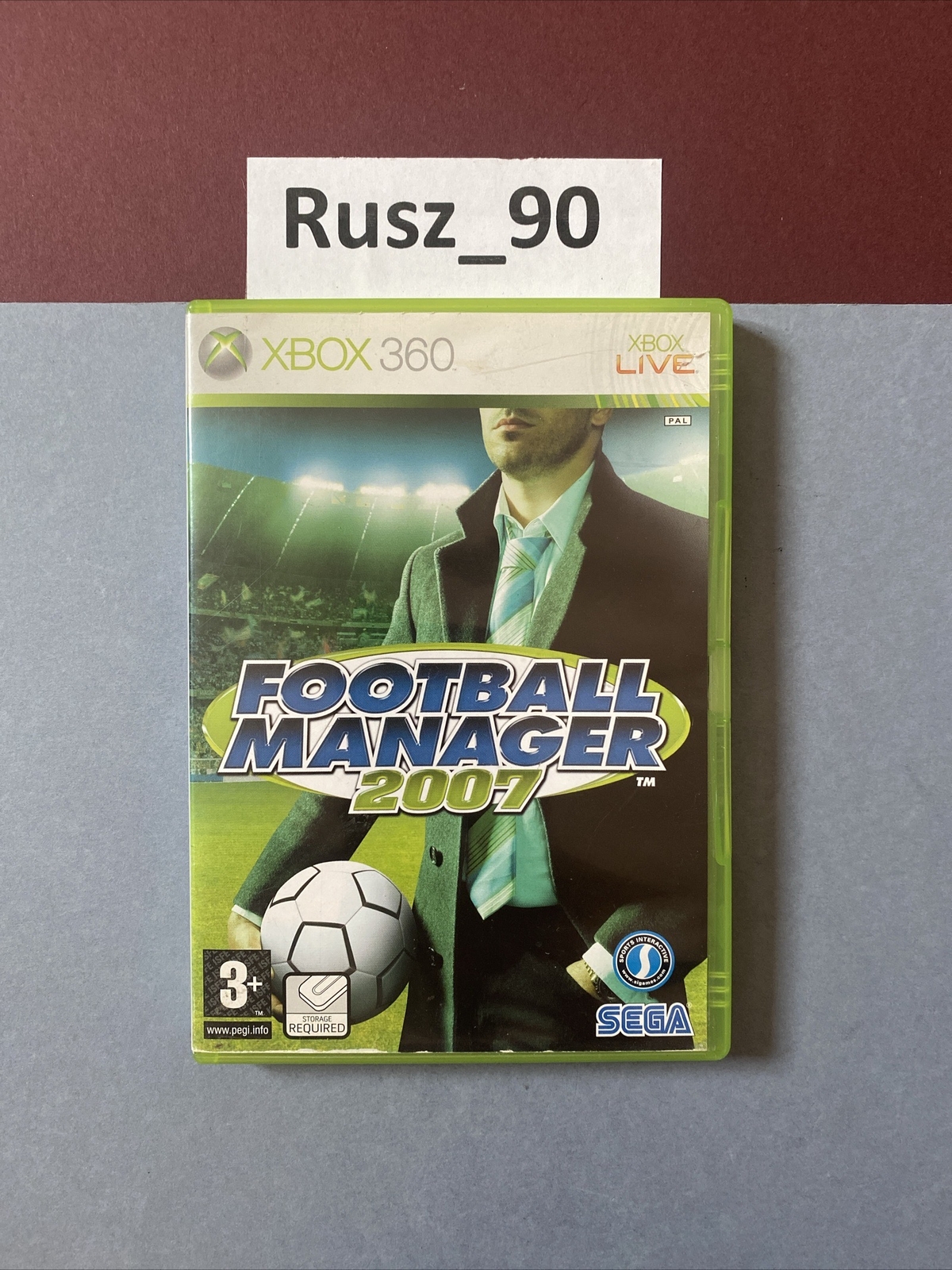Football Manager 2007 Xbox 360 PEGI 3 UK PAL With Manual IN EXC COND