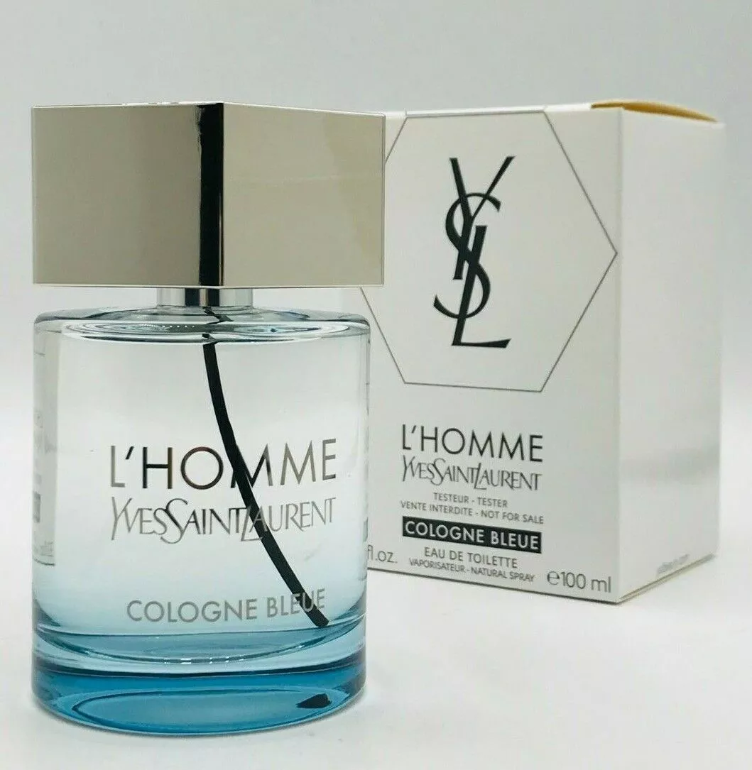 Yves Saint Laurent L'Homme Cologne Bleue Men Spray 3.3 oz Box As Shown