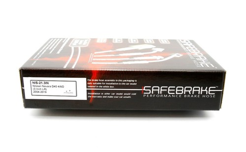 Navara D40 (with 3 Inch Lift) 2004-2020 - SAFEBRAKE Performance Hoses - Picture 5 of 11
