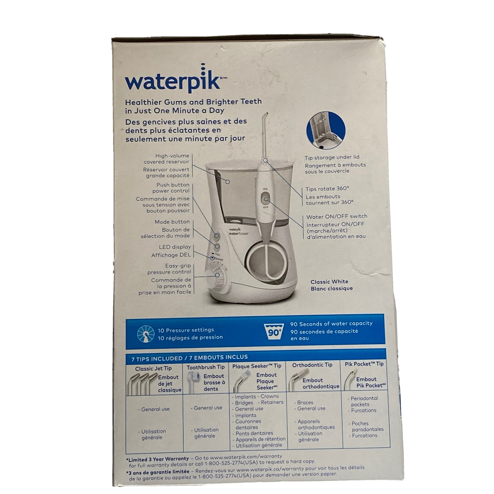 Flosser de agua dental profesional Waterpik Aquarius WP-660 - Imagen 4 de 4