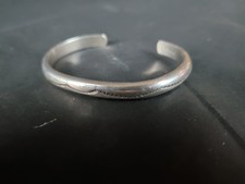 Vintage Southwestern Sterling Silver Cuff Bracelet Hand Stamped 24g