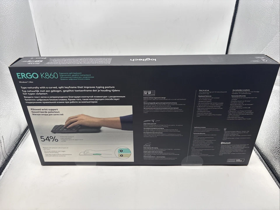 Logitech Ergo K860 - Graphite US INTL - INTNL QWERTY - Image 2 of 2