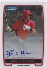 2012 Billy Hamilton Bowman Chrome   Auto  RC     #BCA-BH (A738) $6 MAX SHIP