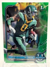 RJ Sneed 2021-22 Bowman U Chrome Prospects Green Refractor /99 #72