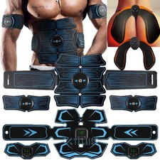 Muscle Stimulator EMS Ab Trainer Tens Unit Portable Stimulater Abs Massager Kit