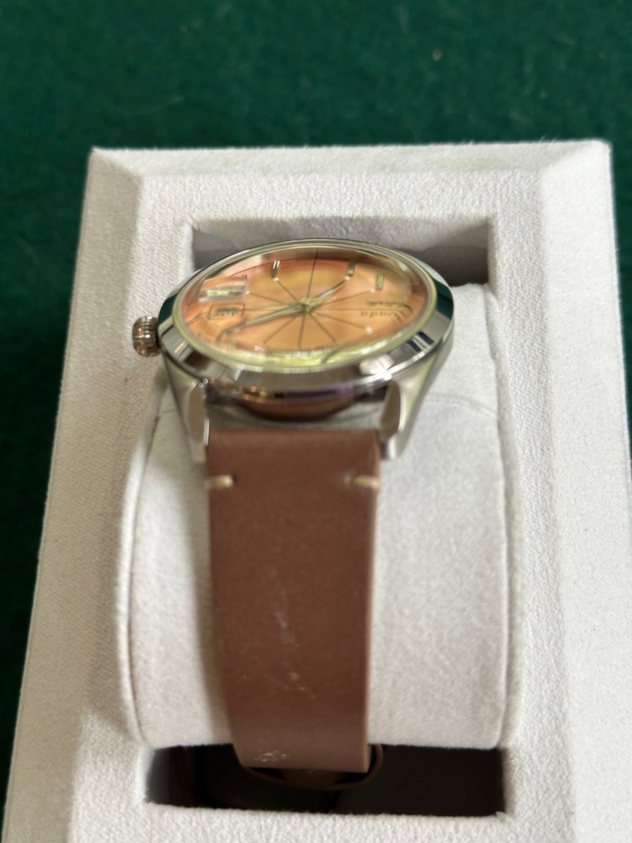 Superb Nivada Grenchen Antarctic Spider, Salmon dial, Model