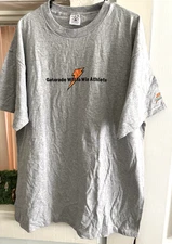 Vintage Gatorade ‘Will To Win Athlete’ Shirt - Mens XLarge Gray Double Sided