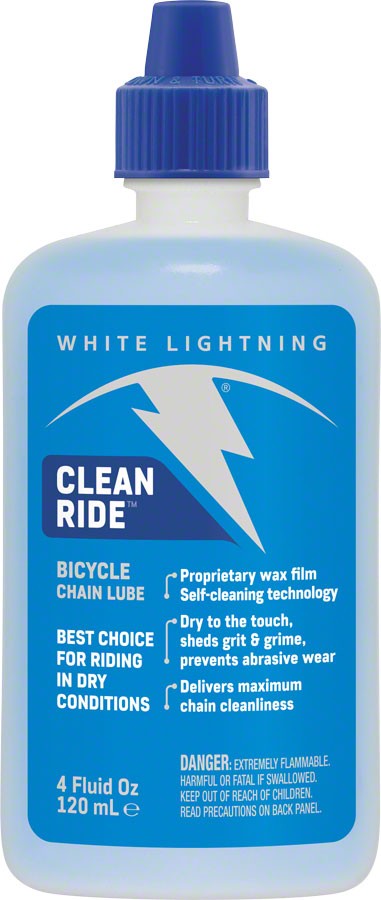 Восковая смазка для велосипедной цепи White Lightning Clean Ride - 4 унции, капельная