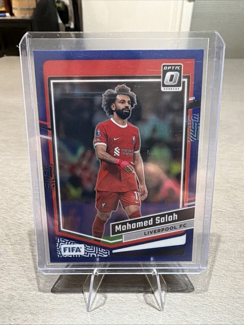 2023-24 Panini Donruss Fifa Optic Mohamed Salah #81 Pink Velocity Blue /99 🇪🇬