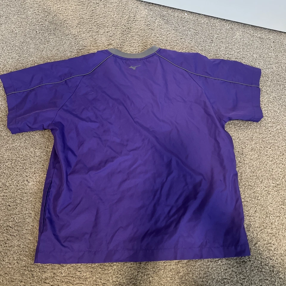Mizuno Performance púrpura manga corta 1/4 cremallera talla YXL Foto 4 de 4