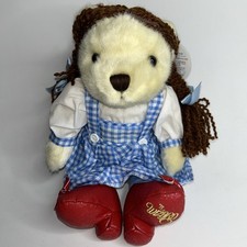 Cuddle Factory Wizard of Oz Dorothy Teddy Bear Plush 9" Seated 2016 Beige Cream