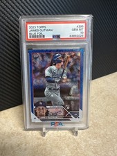 2023 Topps Chrome James Outman Blue Sonar Refractor /125 PSA 10 RC Dodgers