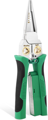 8 in 1 Wire Strippers with Voltage Tester, Cable Strippers/Cutters with Plier, C