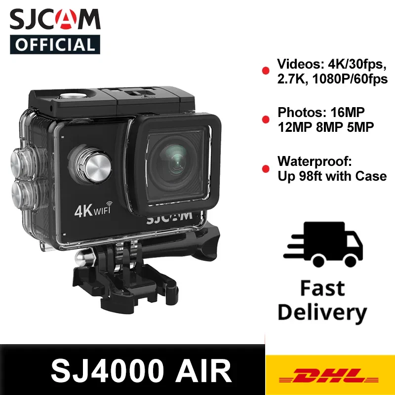 SJCAM SJ4000 Air WiFi Sport Helmet Action Sport Camera 30M Waterproof 4K 30FPS - Image 4 of 4