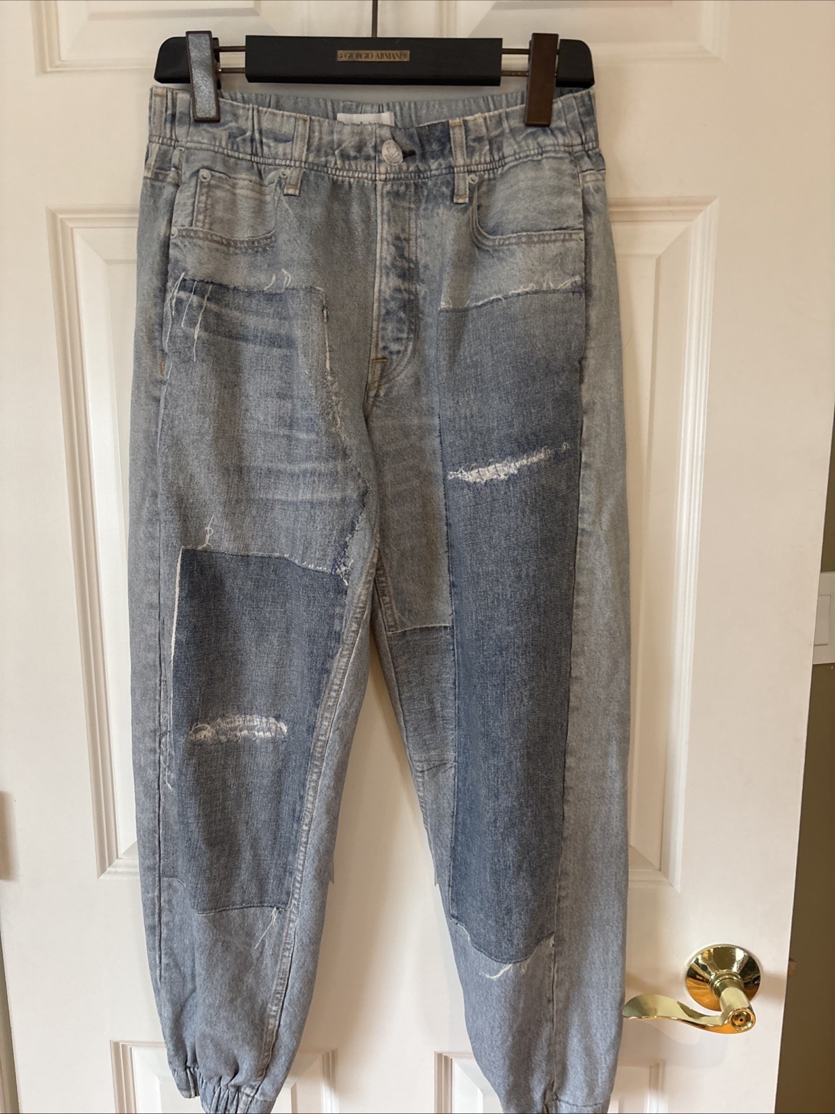 Rag & Bone Lex Patchwork Marimar Jogger Mid Rise … - image 1