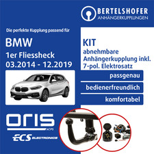 F�r BMW 1er Fliessheck Typ F20/F21 03.2014-12.2019 AHK abn +7pol spez E-Satz PKW