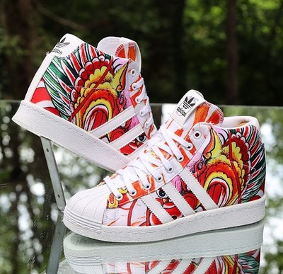 adidas Originals × RITA ORA ドラゴン ブラトップ Adidas Superstar Rita Ora Dragon Print 2015 Women's Size 6.5