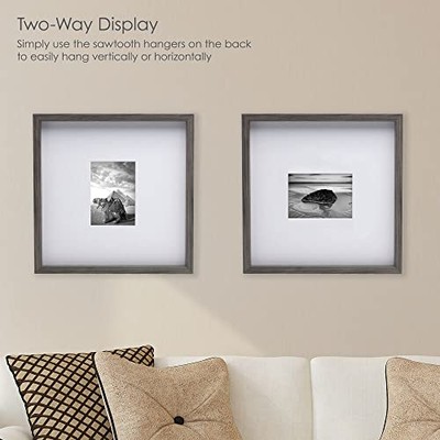 Mikasa Gallery 5x7-Inch Matted Picture Frame, 16x16-Matted 5x7