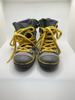 Stella McCartney Unisex Kids Shoes Suede Boots Grey Size 25 with Org. Shoe box