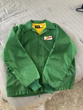 Vintage Dekalb Swingster Corn Green Yellow Insulated Farmers Jacket Medium