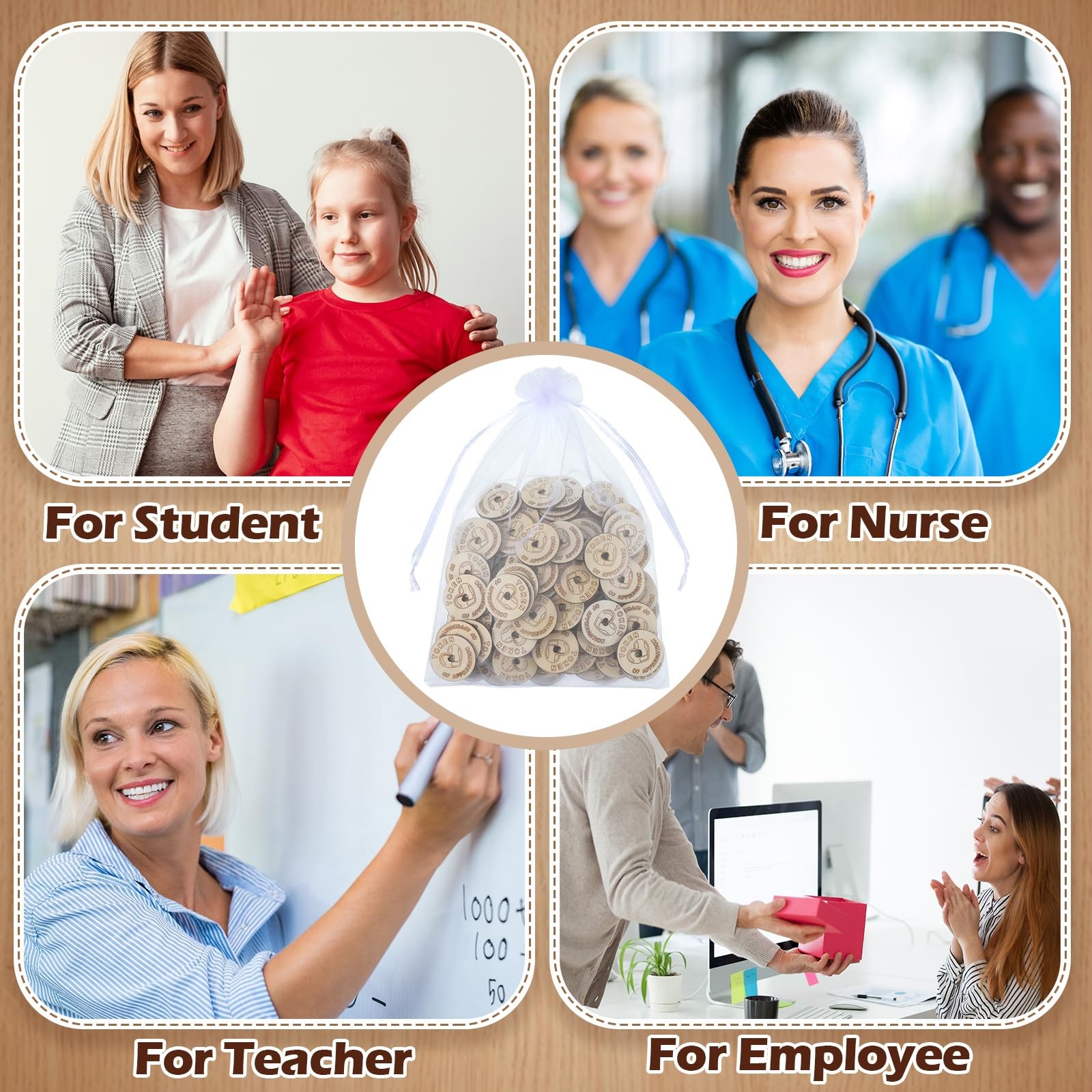 120 Pcs Token of Appreciation Coins Bulk for Appreciation Kindness Coins Chri...