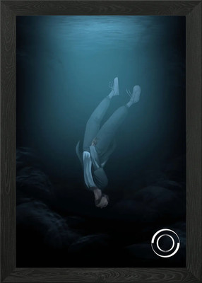 2021 Drowning Alone Framed Wall Art Poster Canvas Print Picture