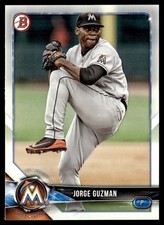2018 Bowman Draft Jorge Guzman Miami Marlins #BD-66