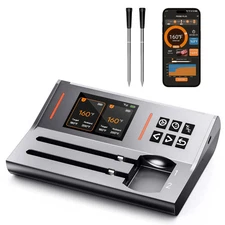 NEW SEALED Wireless Meat Thermometer 2 Probes, Bluetooth Smart Meat Thermometer